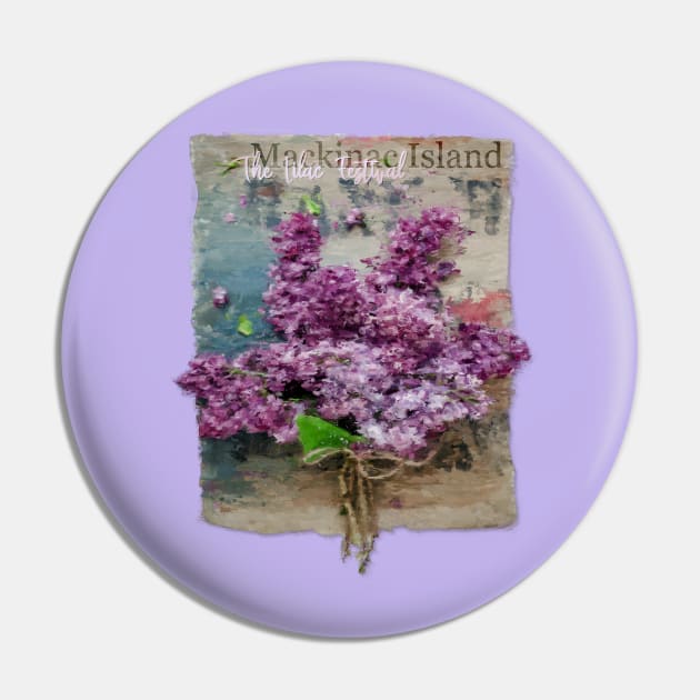 Mackinac Island Lilac Festival Pin by Jarrodjvandenberg