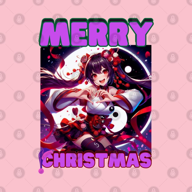 Kawaii, Anime Girl, Merry Christmas | Catsie Cat by Catsie Cat