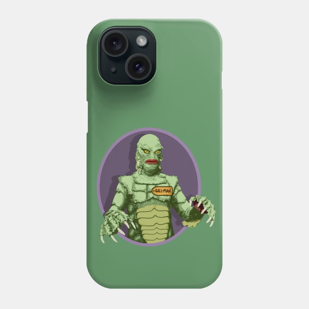 Come on Down, Gill-Man! (Creature from the Black Lagoon) Phone Case by PlaidDesign