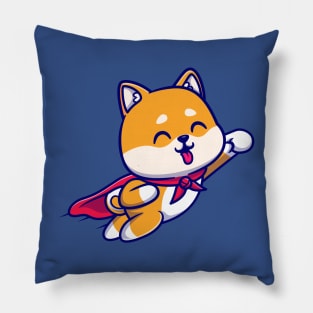 Cute Shiba Inu Dog Super Flying Cartoon Pillow