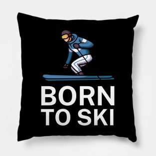 Born to ski Pillow