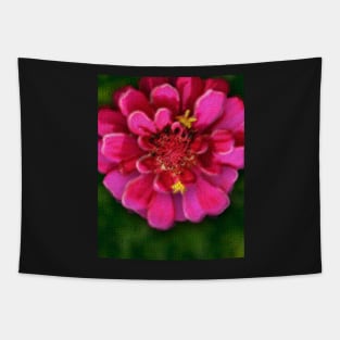 Pink Zinnia Tapestry