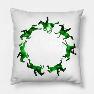 Showjumping Horse Sequence Pillow