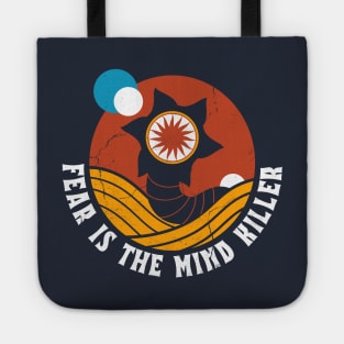 Fear Is The Mind Killer - Vintage Distressed Retro Scifi - Dune Tote