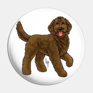 Dog - Goldendoodle - Chocolate Pin