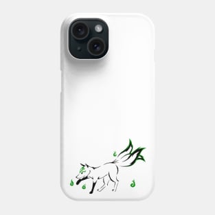 Kitsune (green) Phone Case