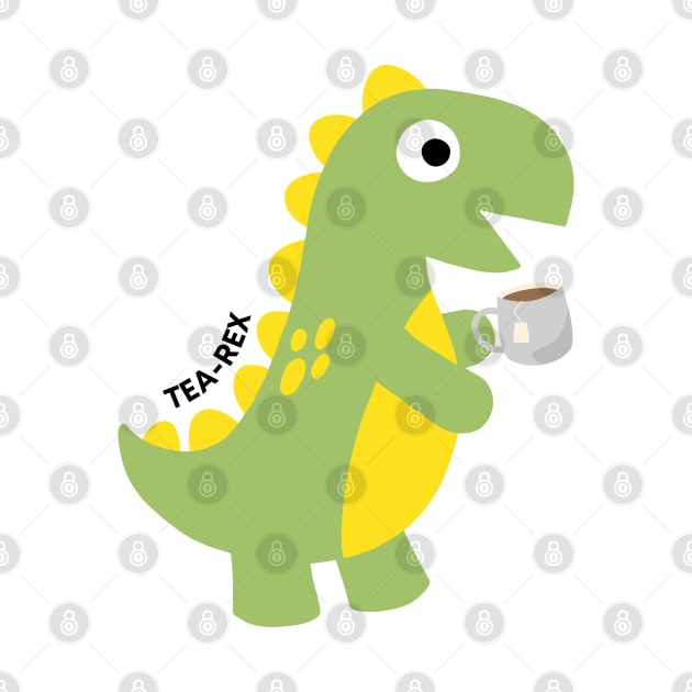 Tea-Rex by JileeArt