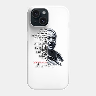 Shimon Peres Phone Case