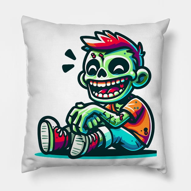 HaHa Zombie Pillow by NayaRara