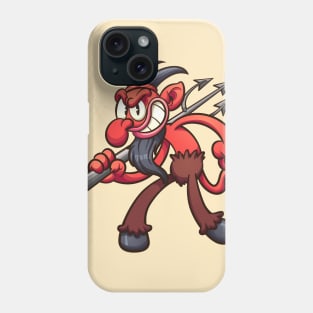 Vintage cartoon devil Phone Case