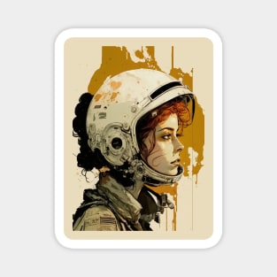 Astronaut Girl Magnet