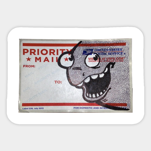 Priority Mail - Priority Mail - Sticker | TeePublic
