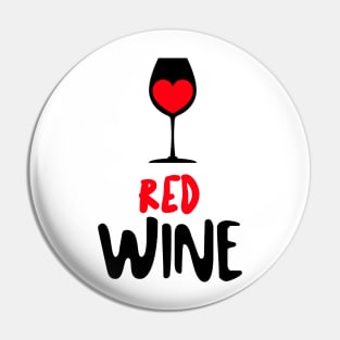 RED Wine Glass Pin