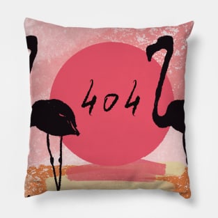 Social interaction not supported, flamingo and quote Pillow