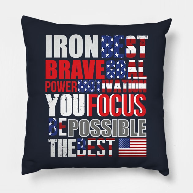 USA Patriot Pillow by thewellnesstrainer1