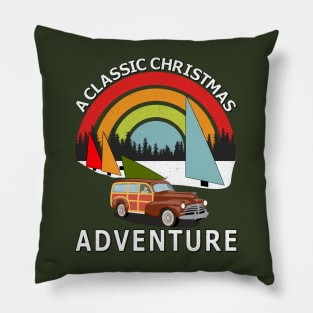 A Classic Christmas Adventure Pillow