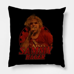 Retro Vintage Classic Sammy Hagar Pillow