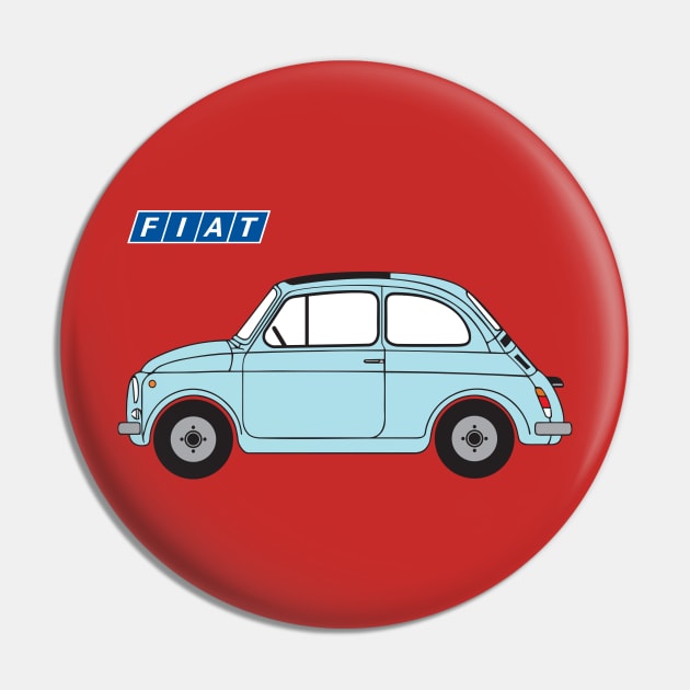 Classic Fiat Pin by CreativePhil