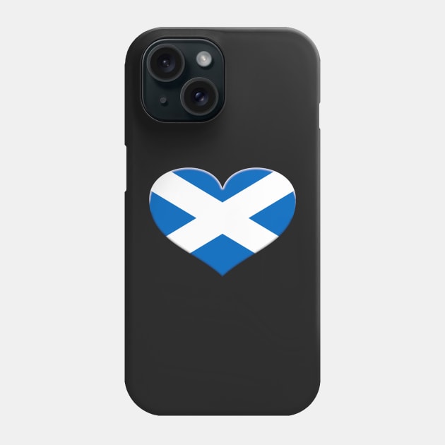 I Love Scotland - Heart Saltaire Phone Case by SolarCross