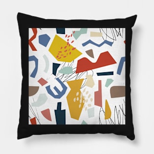 Abstract floral elements Pillow