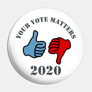 Your Vote Matters Pin