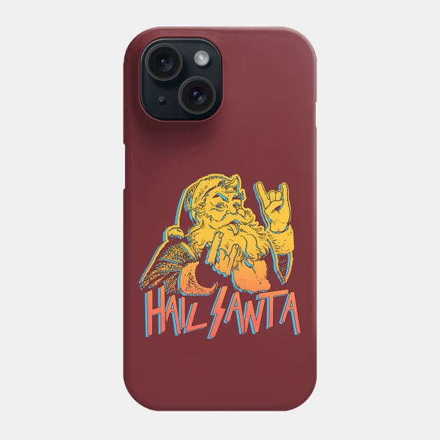 Hail Santa Retro Phone Case by kampdiln