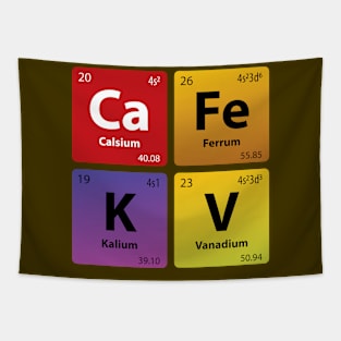 Cafe KV Chemistry Jokes Tapestry