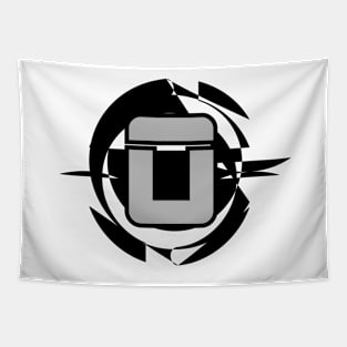 Futuristic Modern Letter O Tapestry