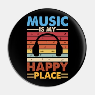 music is my happy place Pin