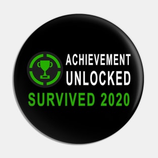 Achievement Unlocked - Survived 2020 Pin