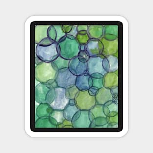 Watercolor Bubbles Magnet