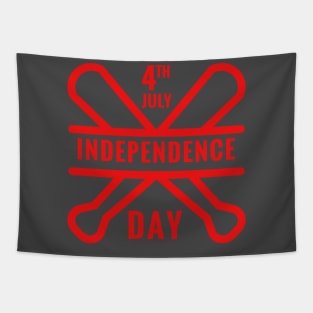 Independence Day Gelb Tapestry