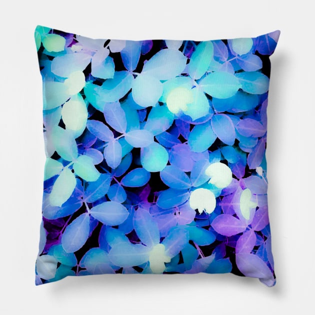 Tropical Leaves Floral Pattern Pillow by srojas26