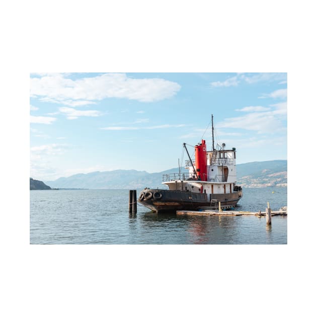 Canadian National Tug No. 6 on Okanagan Lake by Amy-K-Mitchell