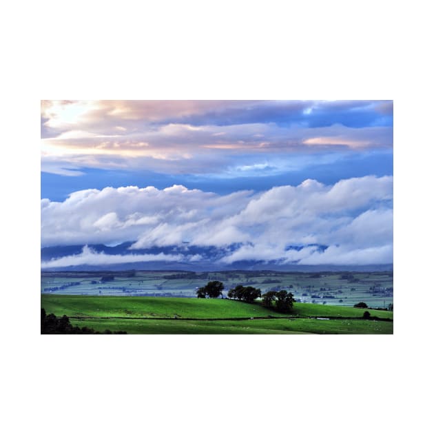 Low cloud drifts over the mountains of the Trossachs, Scotland by richflintphoto