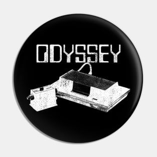 Magnavox Odyssey Home Video Gaming System Vintage Distressed Retro Design Pin