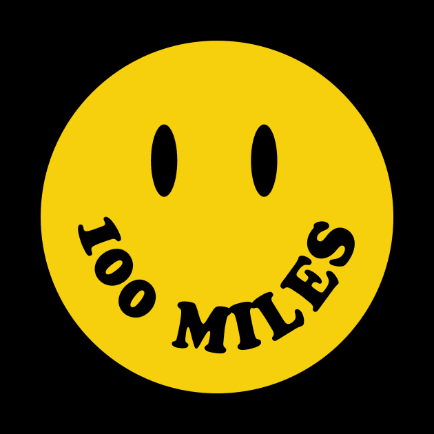 100 Miles Smiley Face Ultra Runner by PodDesignShop