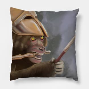 Warrior monkey Pillow