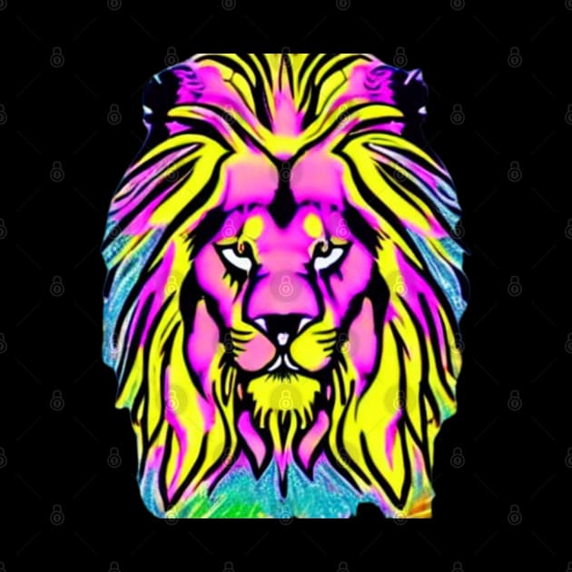 Lion King Psychedelic by MuftiArt