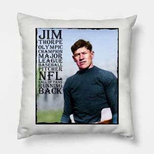 Jim Thorpe, 1912, version 3 Pillow