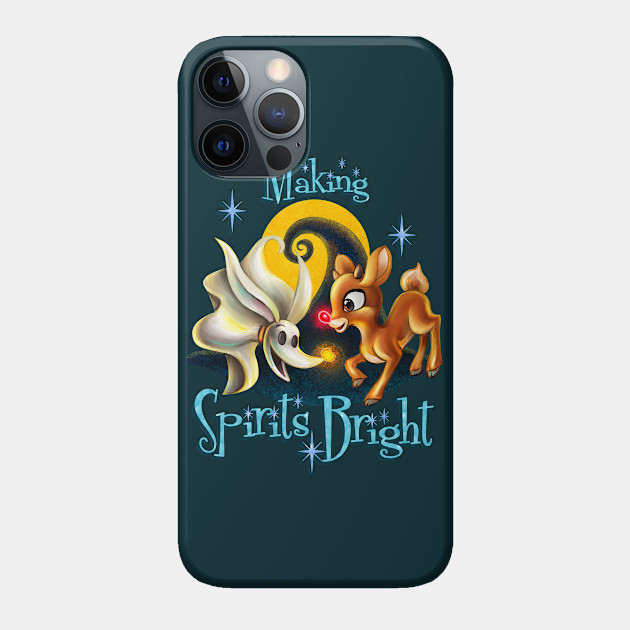 Making Spirits Bright - Nightmare Before Christmas - Phone Case