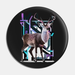 Deer Geometric russian Pin