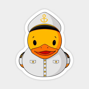 Ship Captain Rubber Duck Magnet