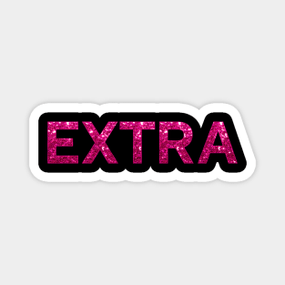 Extra Pink Glitter Magnet