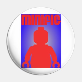 Retro Large Black Minifig, Customize My Minifig Pin