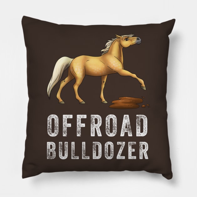 Kinsley the Offroad Bulldozer who Hates Mud Pillow by FalconArt