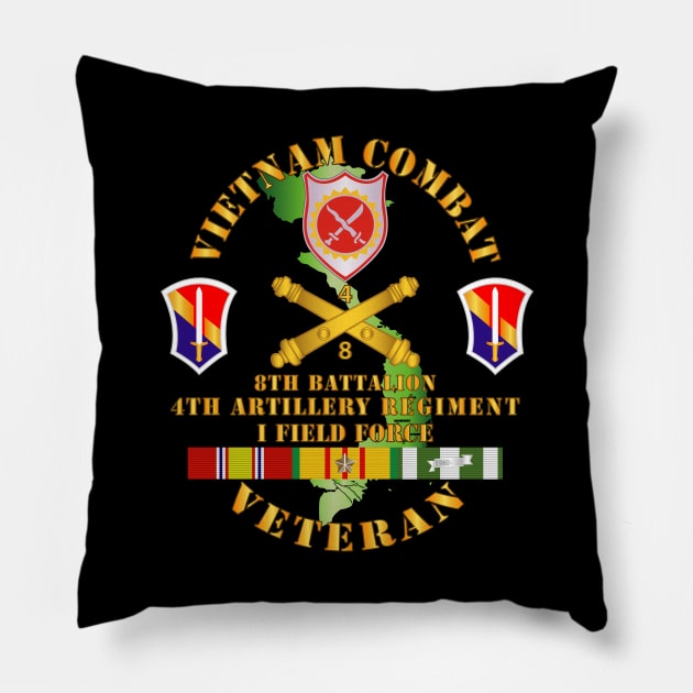 Vietnam Combat Vet - 8th Bn 4th Artillery - I Field Force Pillow by twix123844