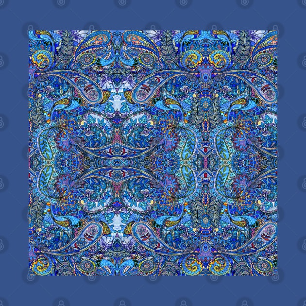 Blue Paisley by Zodiart