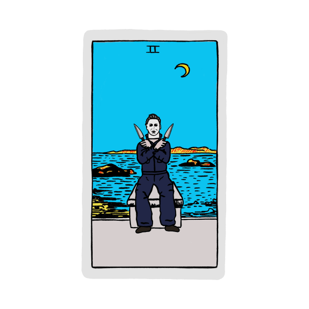 Two of Swords Michael Myers Tarot i by This Is Fun, Isn’t It.