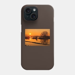 Sunset @ Lake Kerkini Phone Case